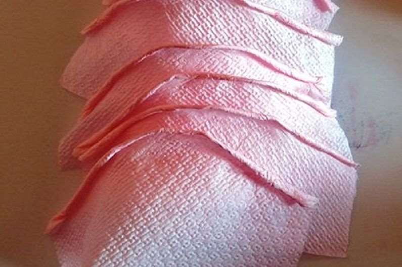 Воскресные столярные цветы из салфетки - нежные розовые цветы