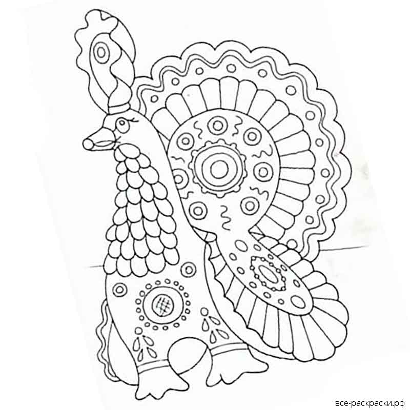 Рисование дымковской игрушки