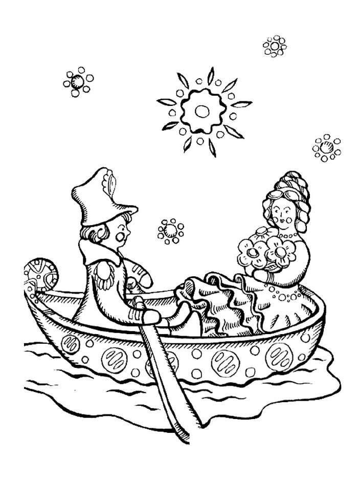 Рисование дымковской игрушки