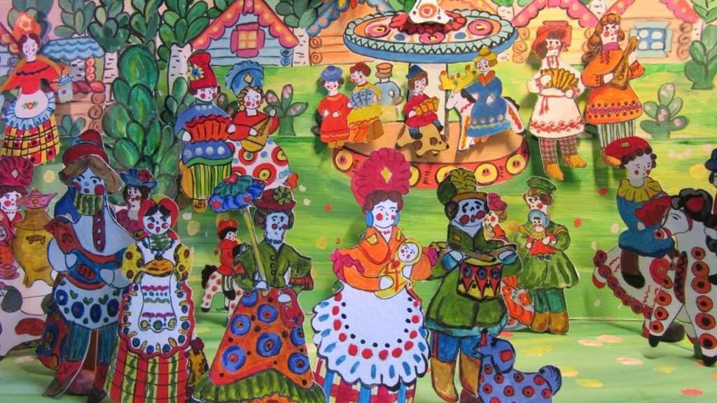 Рисование дымковской игрушки