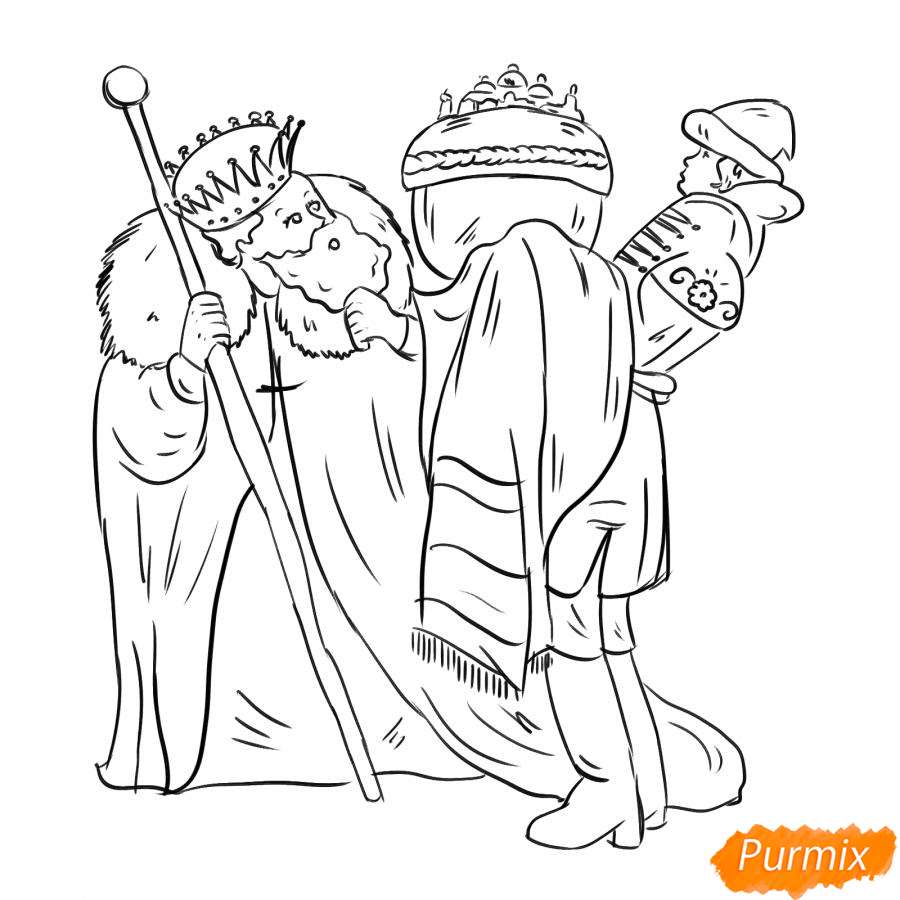 Нарисуйте сцену из сказки