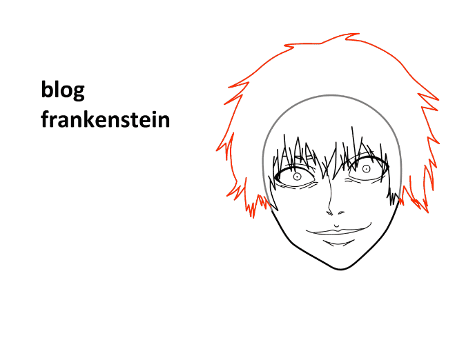 Как нарисовать Кена Канэки из аниме Tokyo Ghoul легко и поэтапно - 11