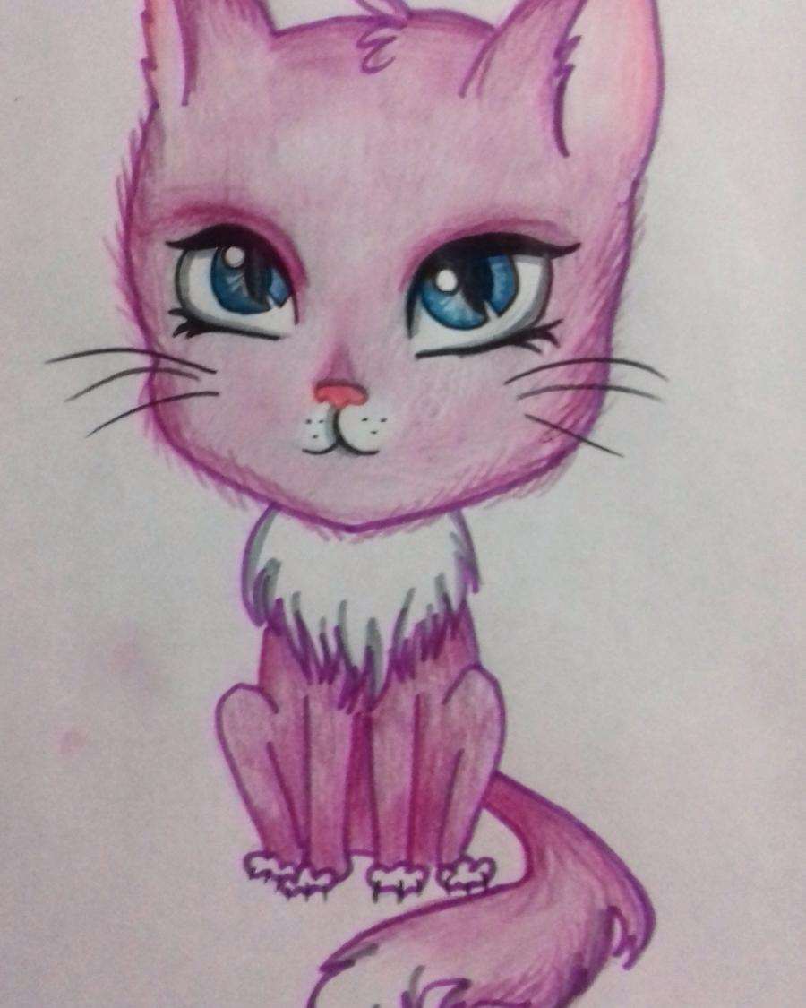 Нарисуйте мультяшного кота для ребенка 7 лет - 8 Шаг 8