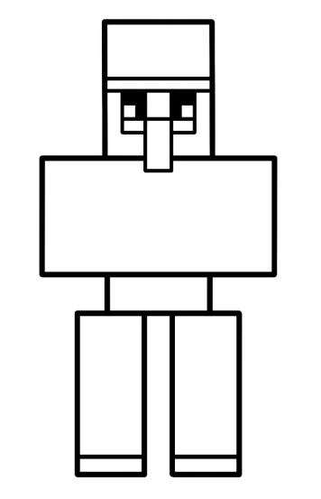 Рисование железного голема шаг за шагом Minecraft