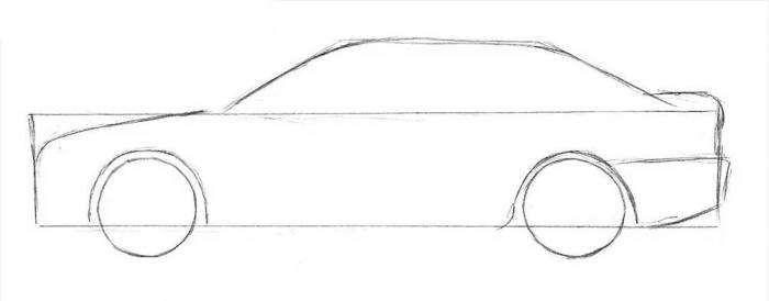 Как нарисовать автомобиль 4
