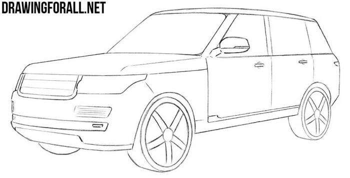 Как нарисовать Land Rover - шаг 8