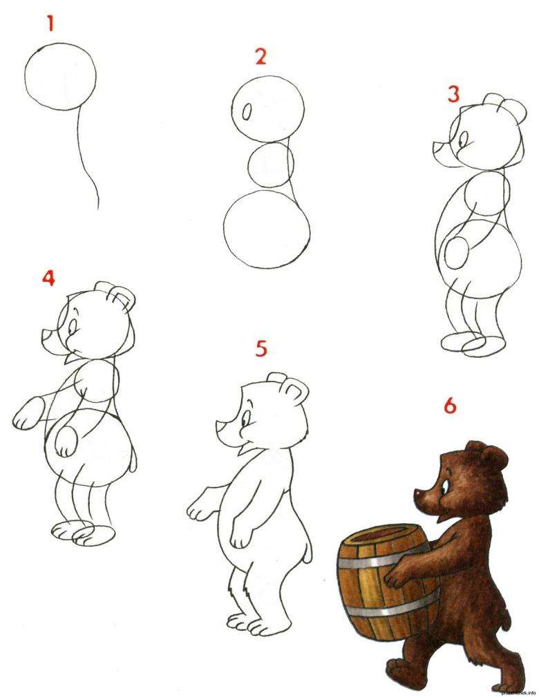 Рисование медведей