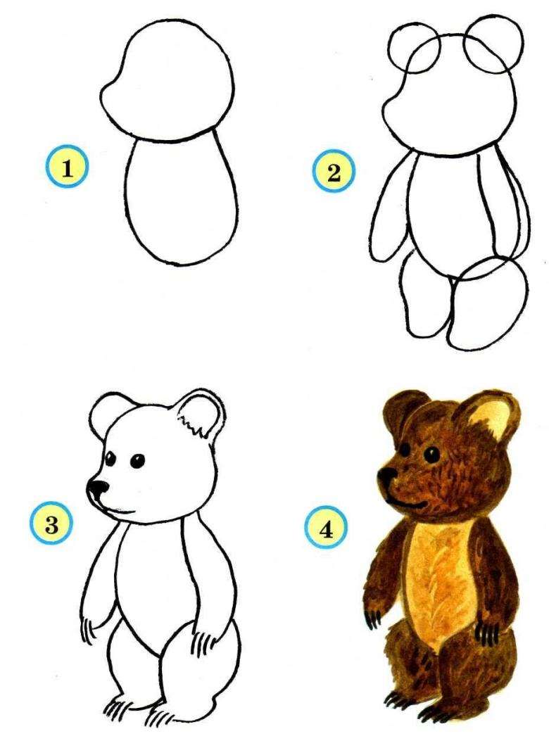 Рисование медведей