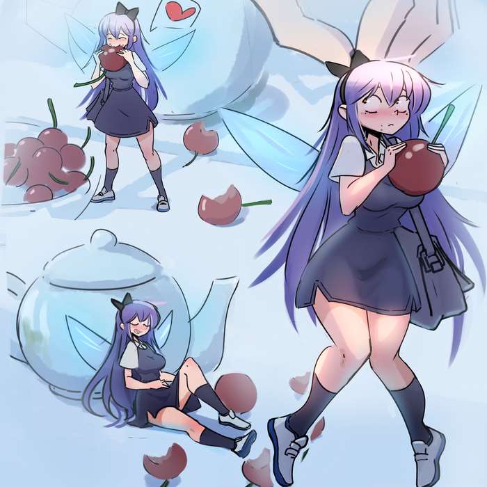 Сказочное искусство, рисунки, фигурки, девочки, анимация