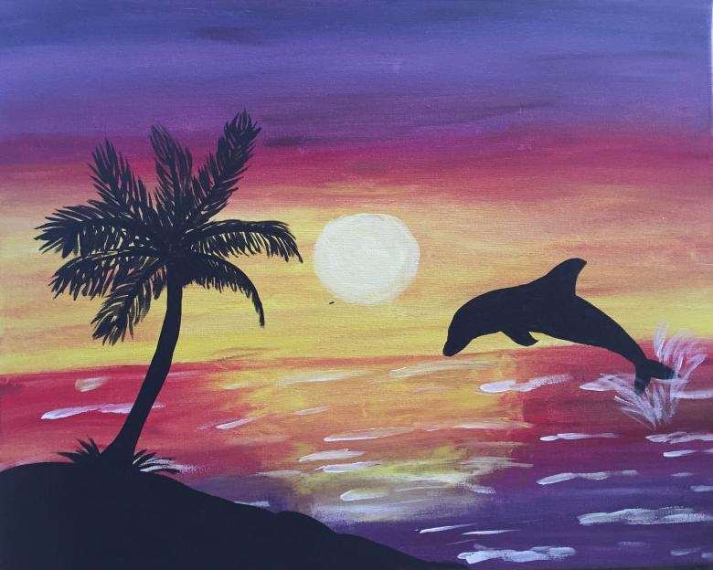 Нарисованный закат.