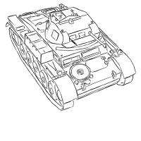 Фотография Легкий немецкий танк pz.kpfw. с простым карандашом II