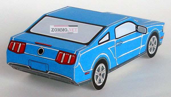 Ford Mustang из бумаги