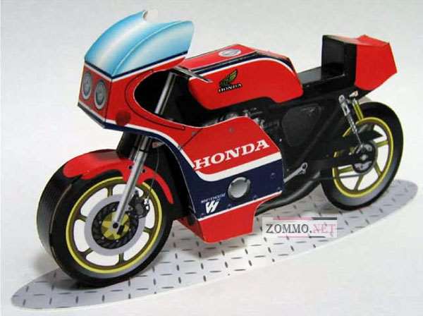 Бумажный мотоцикл Honda-CB750