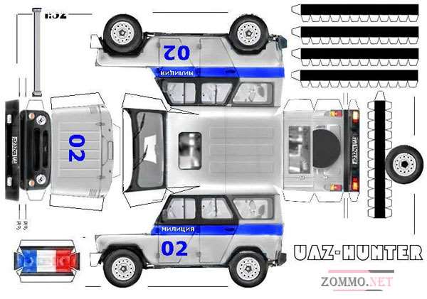 Патрульный автомобиль UAZ HUNTER
