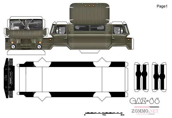 Военный автомобиль ГАЗ 66