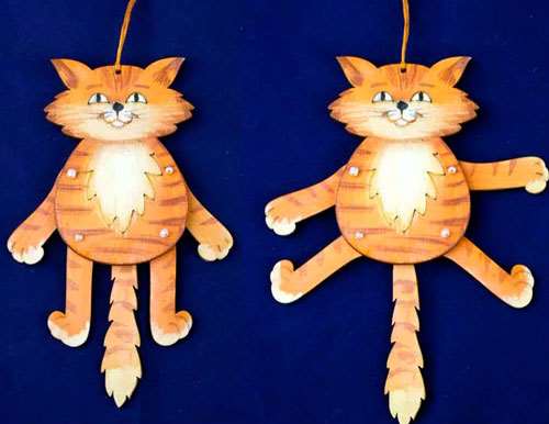 Самодельные поделки для кошек из картона 2
