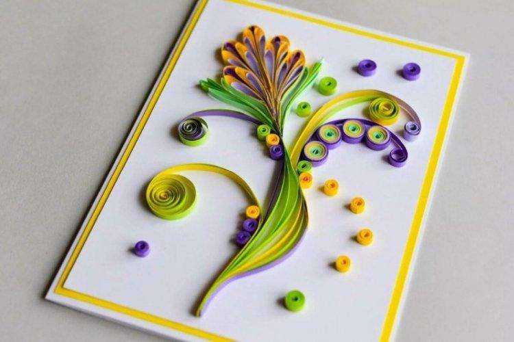 Картина в технике квиллинг - Sunday Carpentry Подарок маме на день рождения