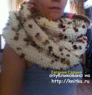 Узор для ажурного снуда - автор Люси Туева