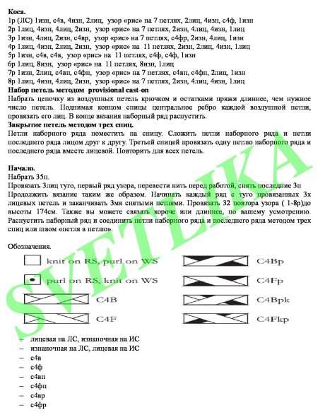 Ментоловый шарф - вязаный воротник