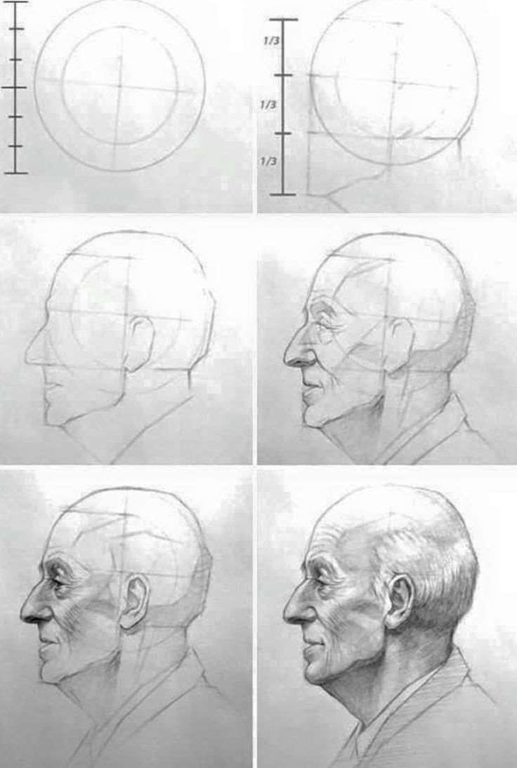 Рисование головы человека