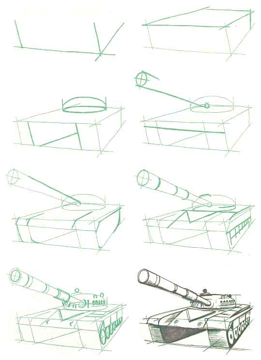 Чертеж Т-54.