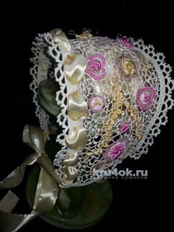 Невероятно красивая шляпа вязаная крючком, работа Людмилы Максютовой