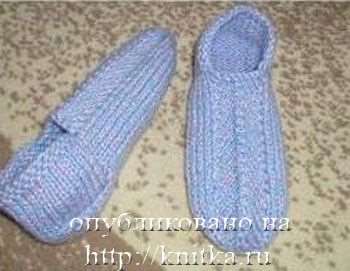 Простые следки на двух спицах